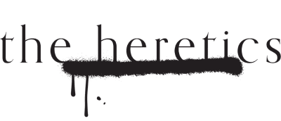 the herectics black logo transparent background