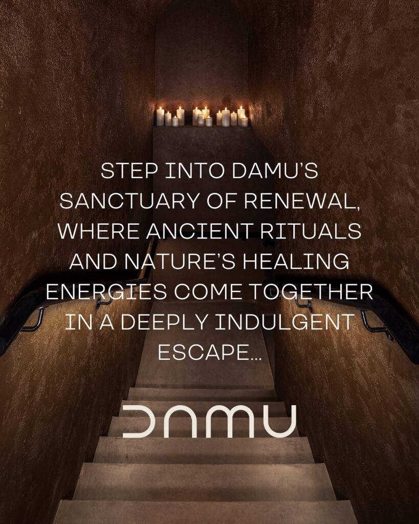 Damu text explaining the mission statement of the spa