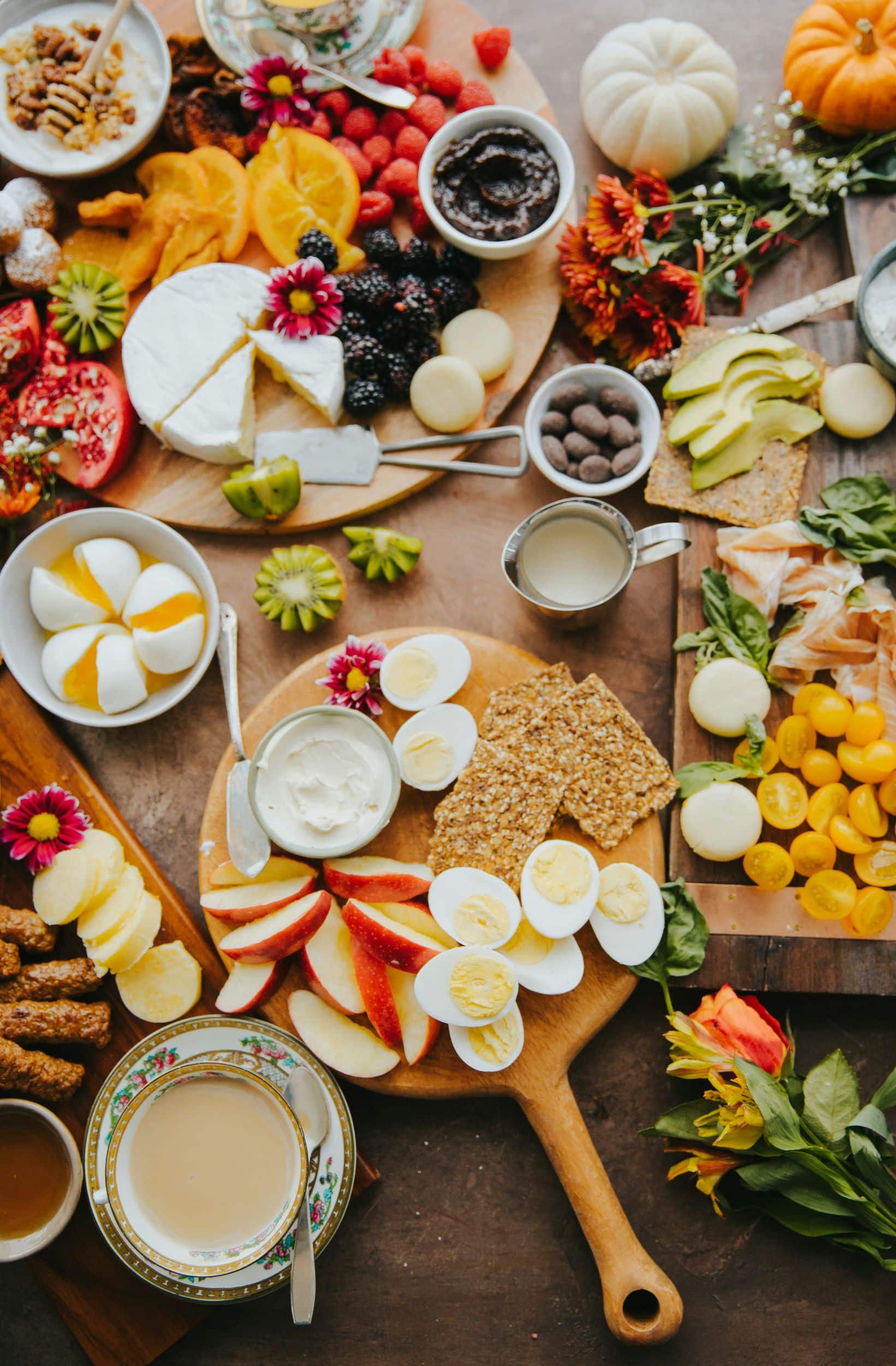 table of food at pr event