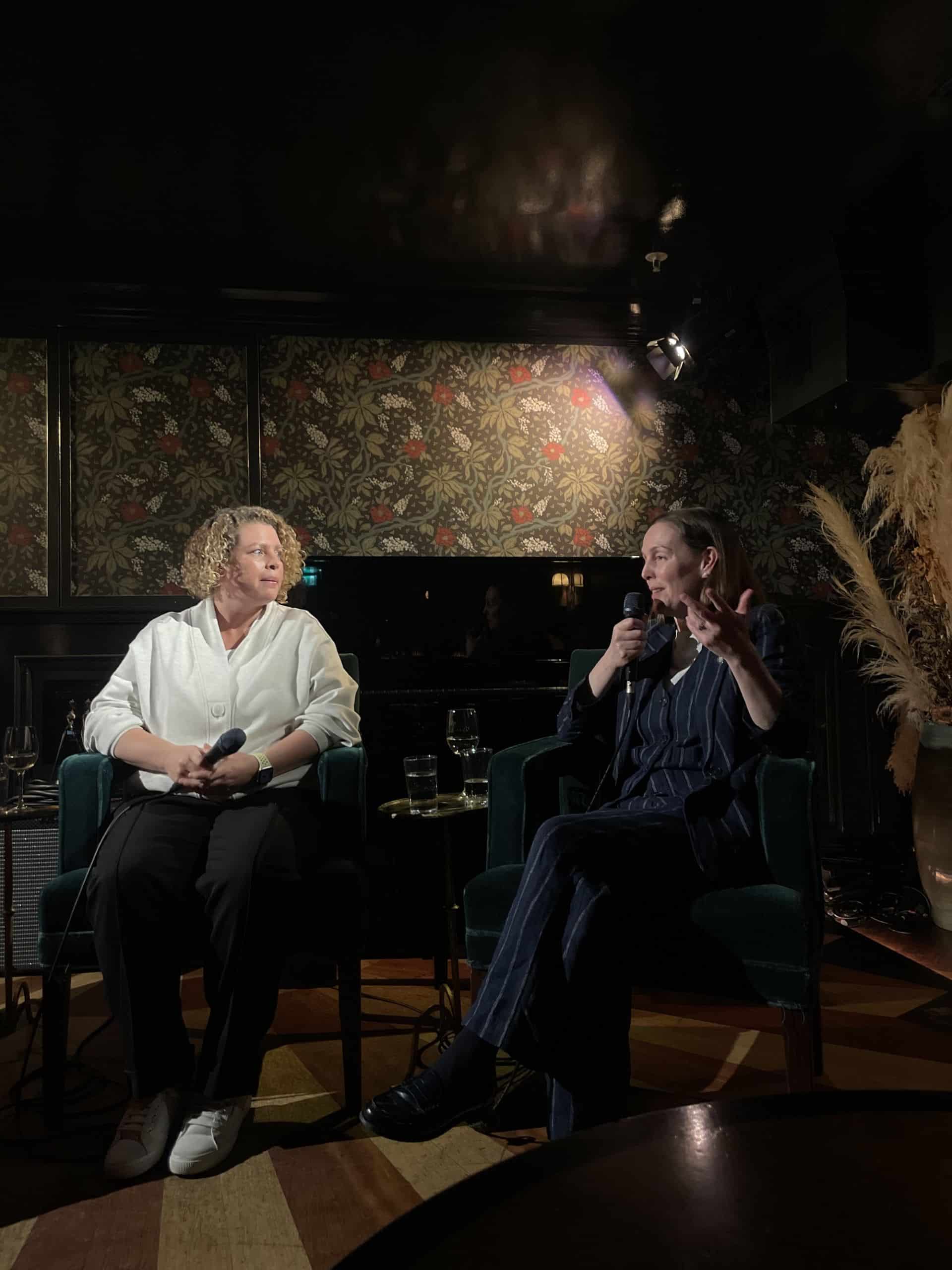 panelists talking at event