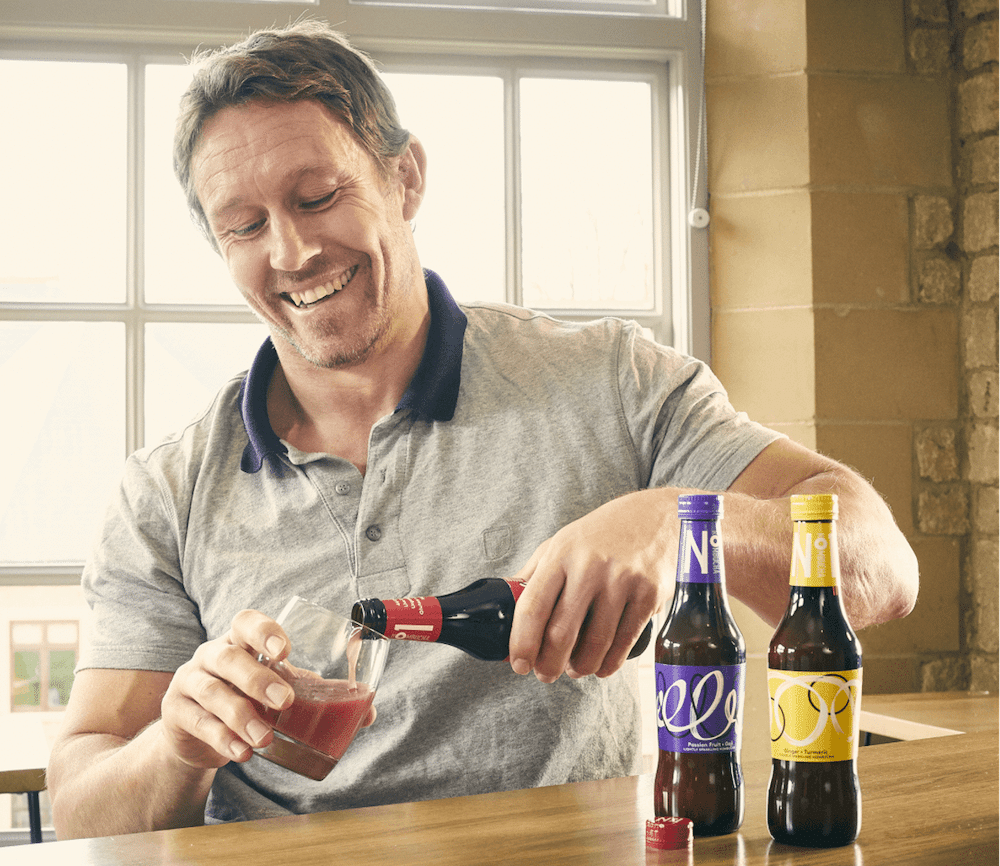 jonny wilkinson jonny wilkinson pouring kombucha